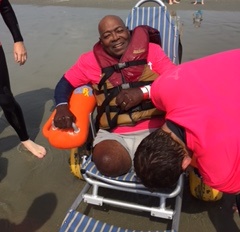 Residents also recently participated in surfing
