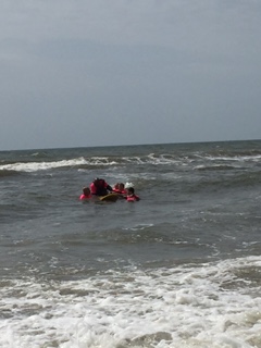 Residents also recently participated in surfing